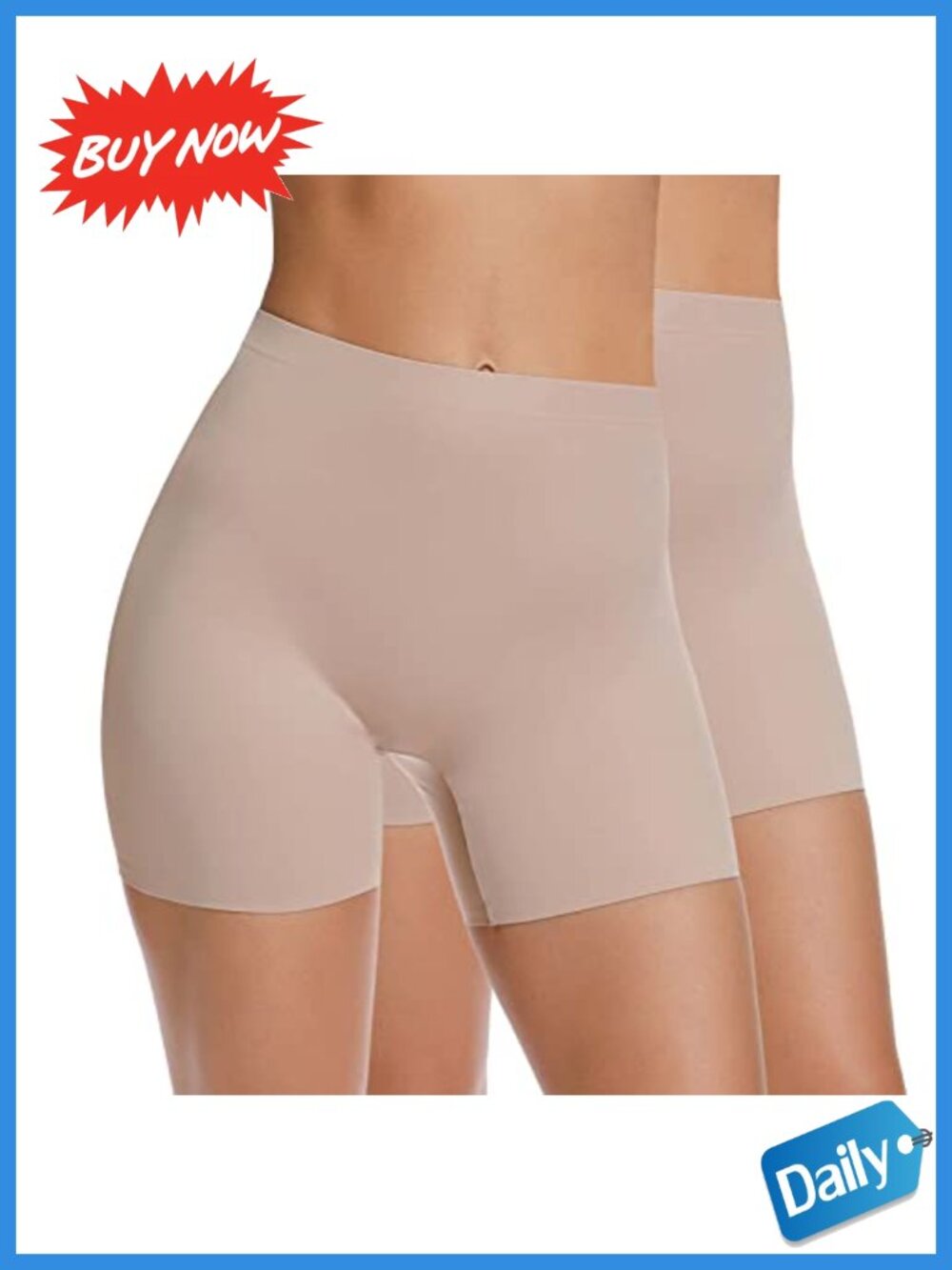 Seamless Anti Chafing Slip Shorts High Waist Under Dress Boyshorts